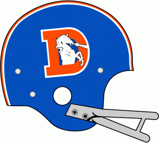 Denver Broncos 1968-1974 Helmet Logo t shirt iron on transfers